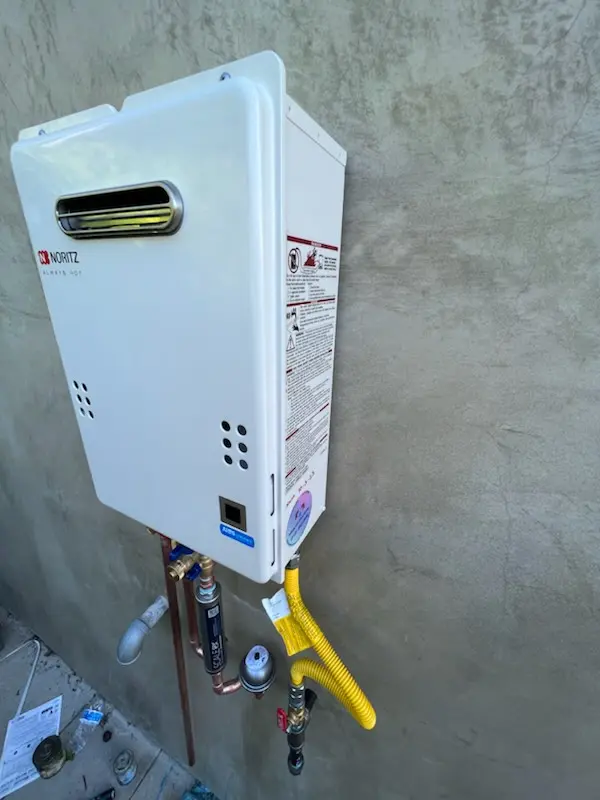 Tankless water heater installation for Edwards homes